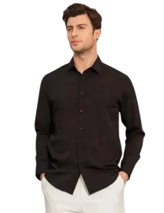 Camisa caballero slim fit strech sin arrugas kevin poliester reciclado