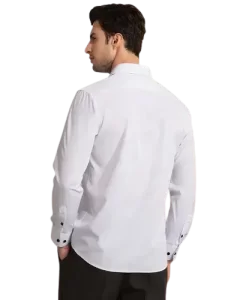 Camisa slim fit strech sin arrugas caballero material reciclado