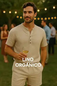 Conjuntos Algodón Lino organico Conjunto playera pantalon