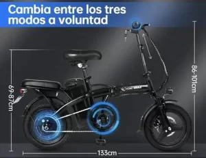 HONEY WHALE S6-S Bicicleta Eléctrica 35KM