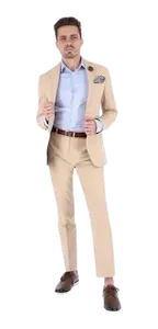 Traje 100 lino hombre