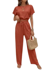 conjunto casual de dos piezas poliester reciclado