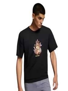 playera de manga corta de lana natural merino