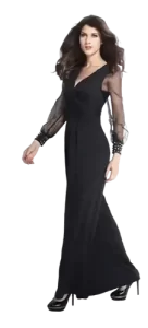 vestidos fiesta largos elegantes de noche palazzo