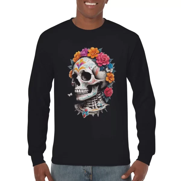 Camiseta unisex Catrina chic negro