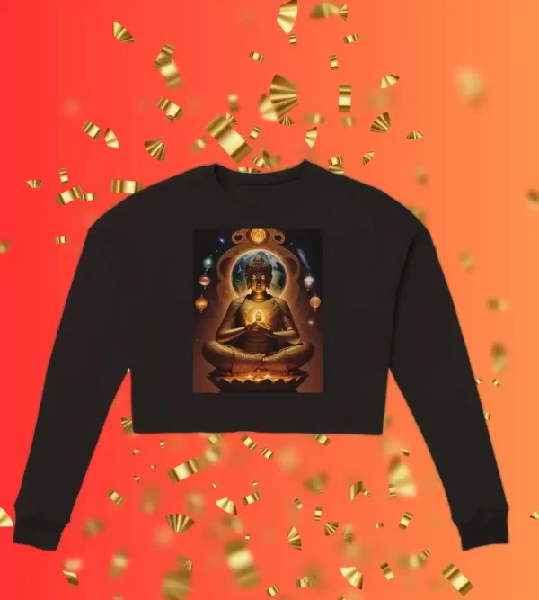 Sudadera trendy: Buda en una prenda recortada