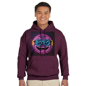 Sudadera de algodón orgánico DG pop vino