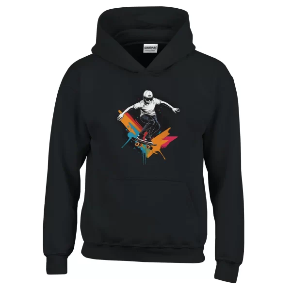 Sudadera infantil con diseño creativo de patinador