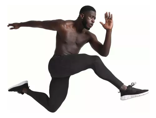 Mallas de compresión para hombre en poliéster reciclado y spandex, ideales para yoga y fitness con tejido transpirable.