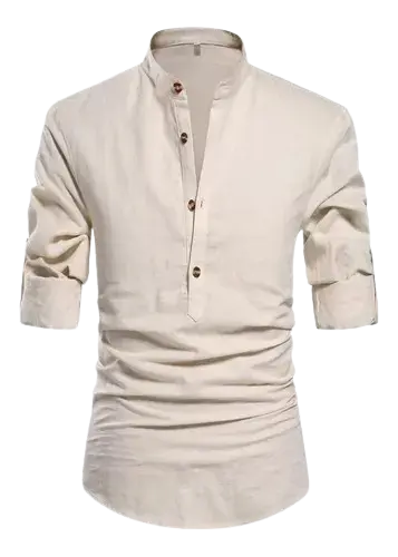camisa de lino de hombre