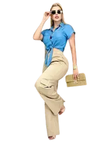 Blusa Corta Calidad Presión Algodón Orgánico