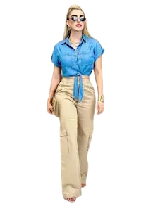 Blusa De Amarre Calidad Presión Algodón Orgánico