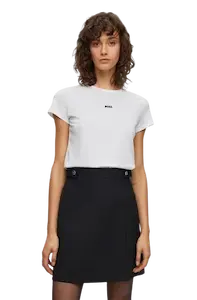 Camiseta Para Mujer Boss Corte Slim Fit De Algodón Orgánico