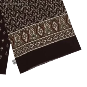 bufanda caballero delgada 100 lana natural merino