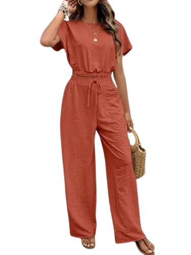 conjunto mujer casual de dos piezas con textura