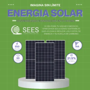 Panel monocristalino de 550 W c