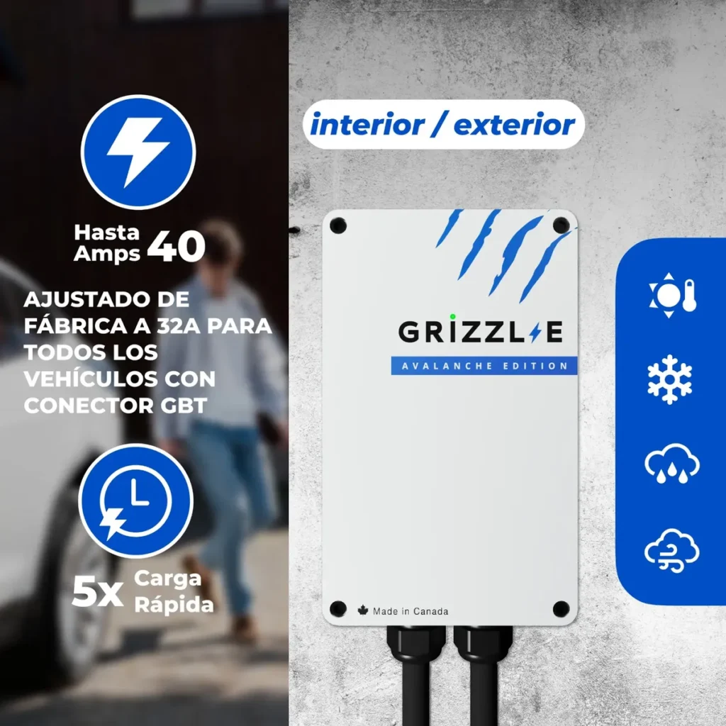 Cargador  Vehiculo Electrico Nivel 2 Grizzl-e 40a 