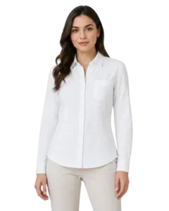 Camisa Ferruche para mujer: de 50 % lino y 50 % poliéster