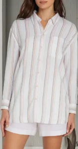 Camisa de lino con botones GAP para mujer
