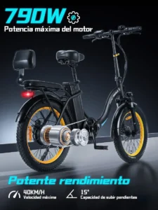 Honey Whale BW02: bicicleta eléctrica plegable rodada 20 A