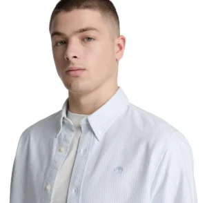 Timberland TBC0YH8BB02 camisa Oxford de algodón org